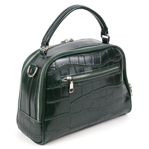 Женская кожаная сумка через плечо под крокодила 0171-6 - Cidirro фото 3