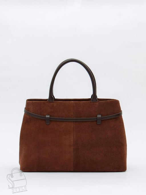 Сумка женская кожаная 8018-1S coffee Velina Fabbiano-Safenta