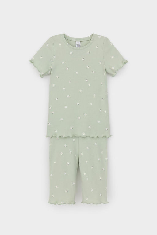 Crockid _ К 1632/морская пена,поле с ромашками пижама для дев  фото 2