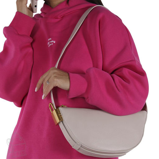 Сумка женская кожаная 3366-1Q beige Polina&Eiterou фото 2