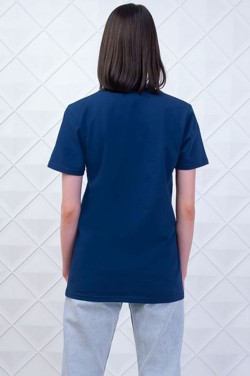 Арт. 3176/3 Футболка женская 44-52 (5 шт) Цвет:темно-синий - Калинка фото 4