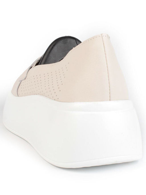 03-SD13-2D BEIGE Полуботинки женские (натуральная кожа)