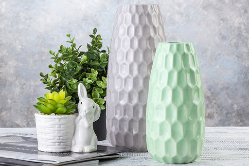 Кашпо-фигурка 11*7,5*10 см Зайчик с цветком - Elan gallery фото 6