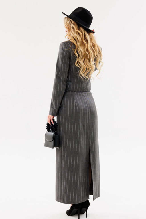 Костюм AmberA 2083 полоска серый  фото 4