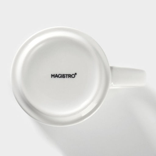 Набор кружек Magistro Mien, 270 мл, 6 шт., фарфор, белый  фото 6
