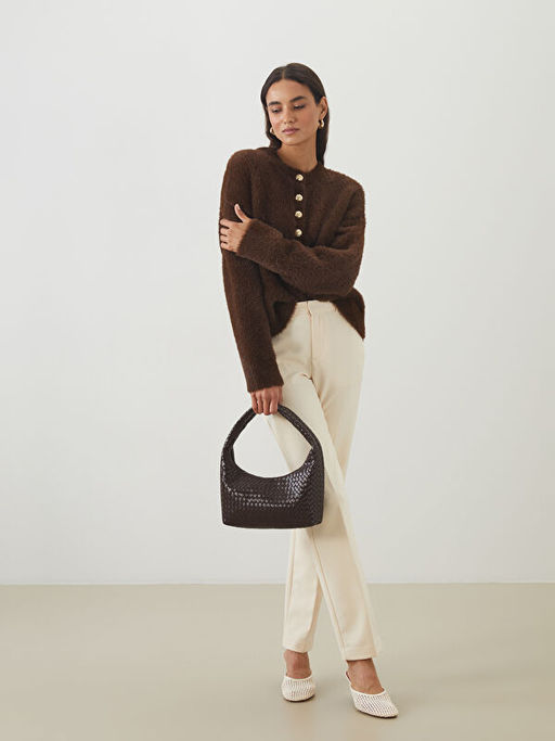 Bisiklet Yaka Kad?n Triko Kazak