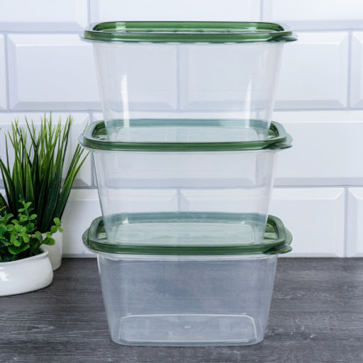 Салатник прямоугольный 3 штуки набор 17x11x9 см / P1 /уп 80/высокий - ГалеонТрейд фото 8