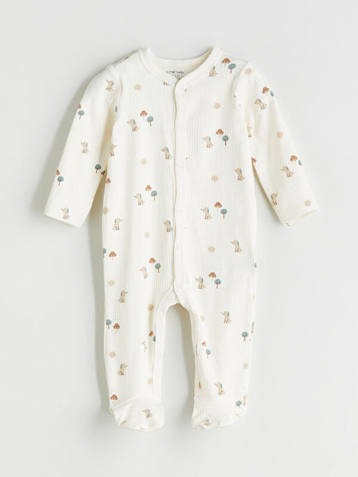 V Yaka Bask?l? Erkek Bebek Hastane ??k?? Seti