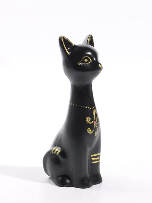 Фигурка "Кошка-Нефертити" 6,5х18 см, чёрный