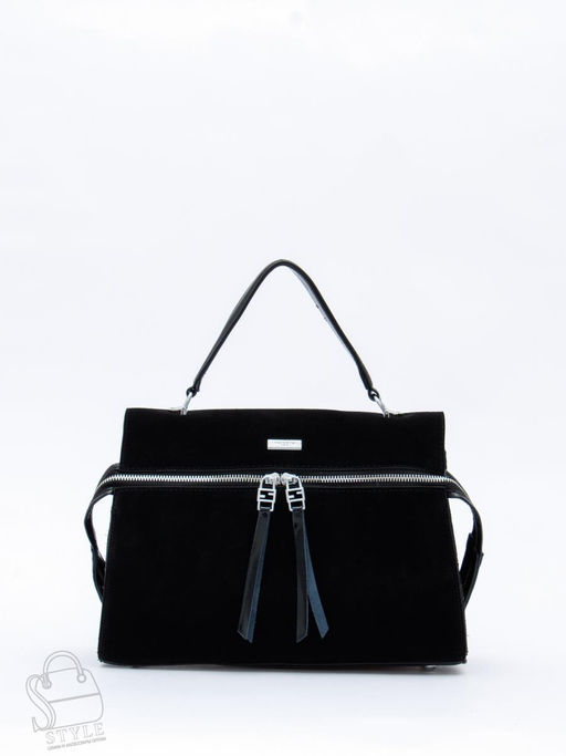 Сумка женская кожаная 9675MSS black Velina Fabbiano-Safenta в Новосибирске