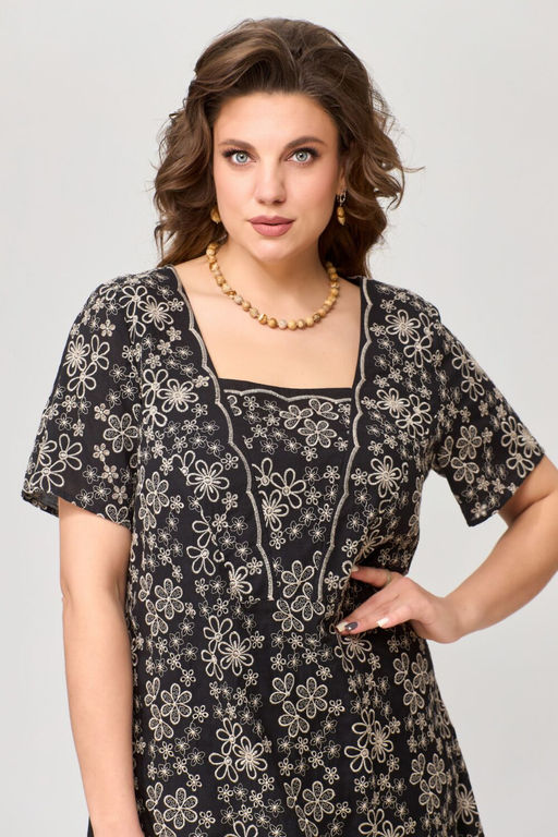 Платье FITA 1193 кофейный  фото 52