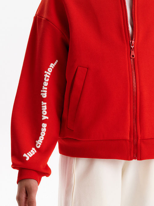 PELICAN, толстовка для девочек, Красный  фото 5