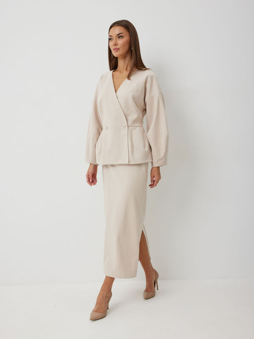 Юбка VN Fashion 1049 бежевый