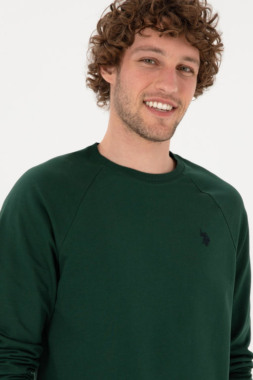 Erkek Koyu Ye_il Basic Sweatshirt Sepette S_rpriz _ndirim - U.s. polo assn фото 2
