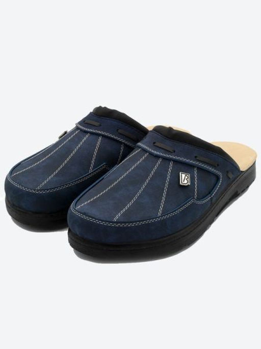 500 | Ivan | Темно-синие мужские медицинские сабо с закрытым носом - Milka shoes&more фото 2