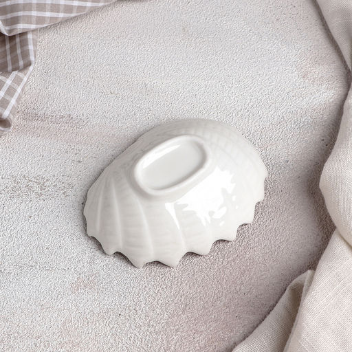 Блюдо керамическое Ракушка, 973 см, цвет белый - Simaland фото 3