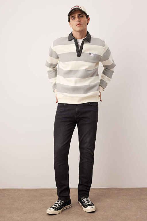 Antrasit Regular Fit Jeans Kot Pantolon TMNAW23JE00036 - Trendyolmilla фото 2