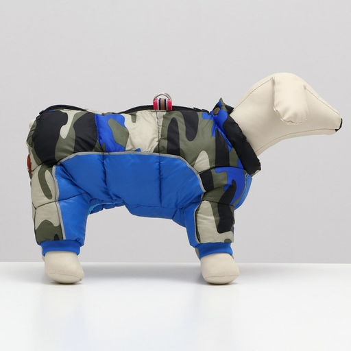 Комбинезон принтованный с замком на спине, размер 14 (ДС 32 см, ОГ 42 см, ОШ 31 см), синий - Simaland фото 2