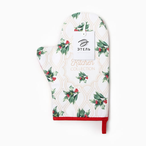 Варежка-прихватка Этель Christmas melody, 20?28 см, саржа, хлопок 100%, ватин 250 г/м?