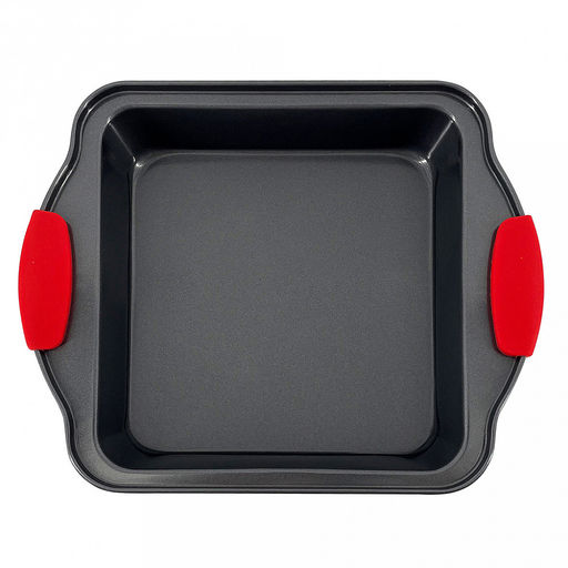 Форма для запекания Easy 28х22х5см, s0,4мм, квадратная, из углеродистой стали с антипригарным покрытием, съемные силиконовые ручки, Regent (Китай) - Домашняя мода фото 2