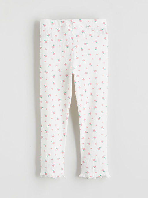 ?i?ek Desenli K?z ?ocuk Tayt