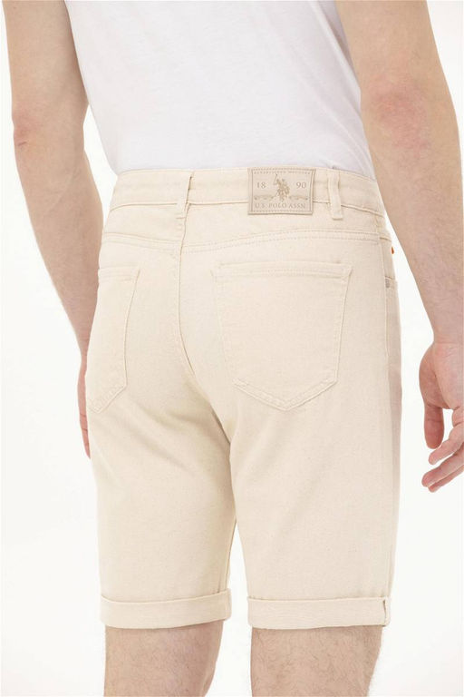 U. S. Polo Assn Мужские бежевые джинсовые шорты - U.s. polo assn фото 14