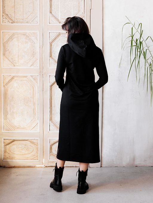 РАСПРОДАЖА платье с перчаткой_О37/черный - Ihomelux фото 5