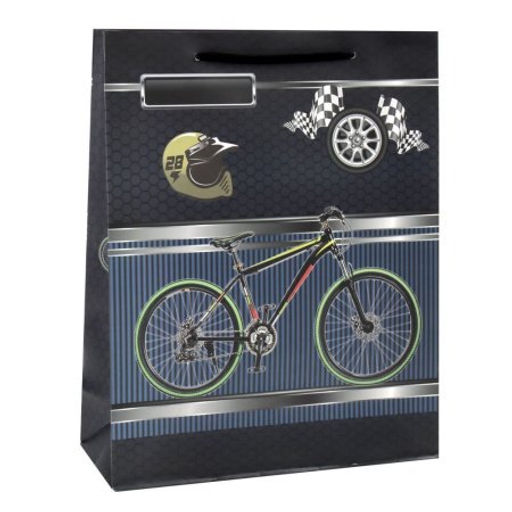 Цена за 12 шт. Пакет подарочный 26x32x10 23 февраля / 9751М /уп 12/480/ - ГалеонТрейд фото 2