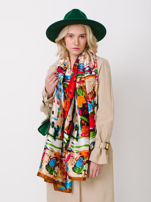 Большой, мягкий, тонкий и очень нежный двусторонний палантин - Tantino фото 4