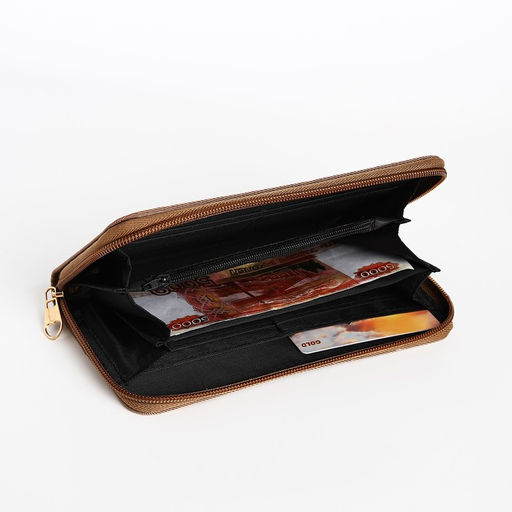 Кошелёк на молнии, цвет бежевый - Simaland фото 4