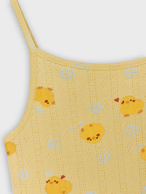 Комплект домашний для девочек желтый с принтом уточек - Mark formelle фото 6