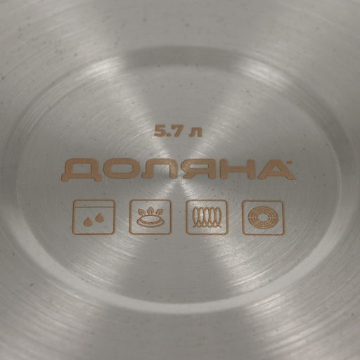 Кастрюля Доляна «Грейт», 5.7 л, индукция, нержавеющая сталь