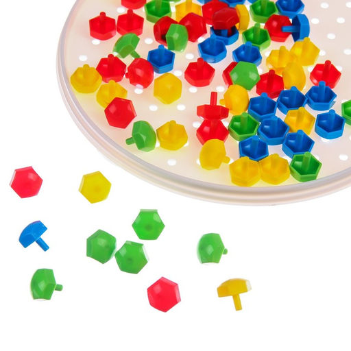 Мозаика круглая Маша и Медведь, 80 фишек, 4 цвета - Iq-zabiaka фото 3