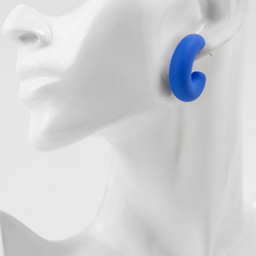 Серьги кольца QF Гламур, набор 3 пары, разноцветный  фото 5