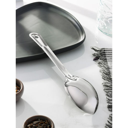 Ложка гарнирная из нержавеющей стали Доляна Индия, 28,56,8 см, толщина 1 мм  фото 3