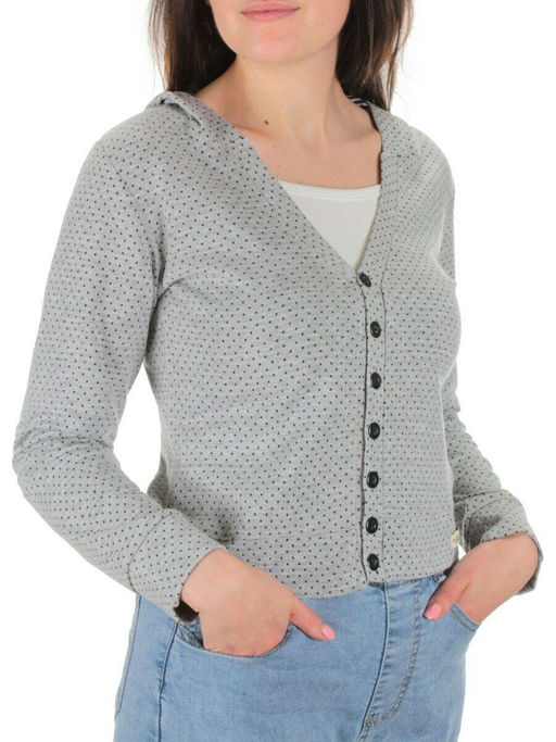 TA016 GRAY Кардиган женский (100% хлопок)
