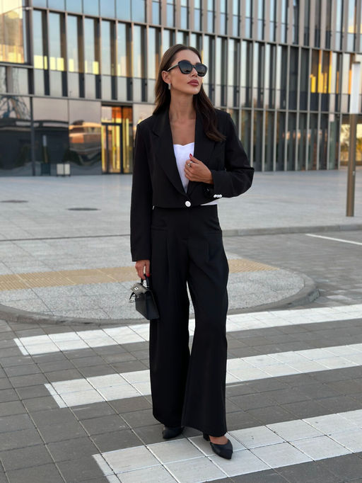 Костюм AURA 9233-164 черный