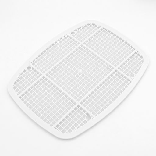 Туалет для кошек «Айша» S, 45×35×18.5 с, с высоким бортом и сеткой, пластик, оранжевый