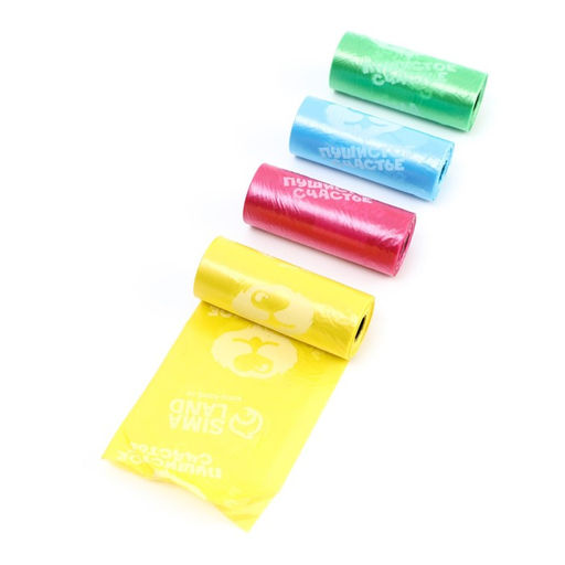 Цена за 20 шт. Пакеты для уборки за собаками в шоубоксе Пушистое счастье (20 рулонов по 15 пакетов, 22 х 30 см)  фото 3