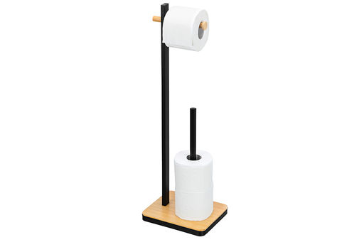 Держатель для туалетной бумаги 22*18*68 см на бамбуковой подставке