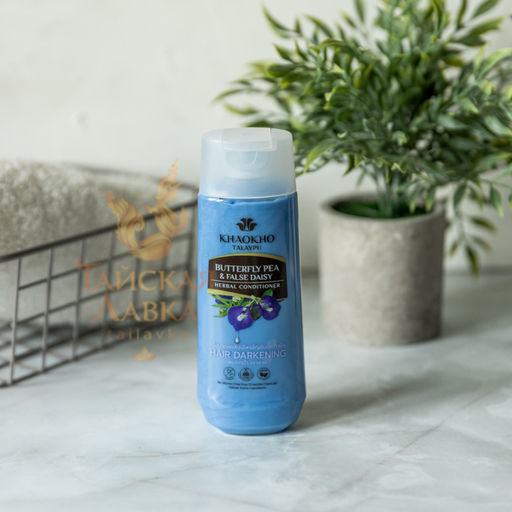 Кондиционер Бессульфатный д/седых и Тусклых Волос Клитория и Эклипта KHAOKHO, 185 мл