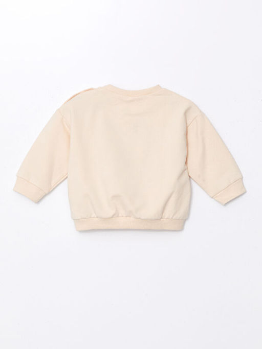 Bisiklet Yaka Aslan Kral Bask?l? Erkek Bebek Sweatshirt ve Pantolon 2li Tak?m - Waikiki фото 3