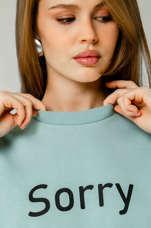 Арт. 15104 Свитшот женский 44-52 (5 шт) Цвет:мята