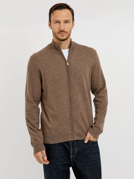 кардиган мужской базовый на молнии - Glenfield фото 6