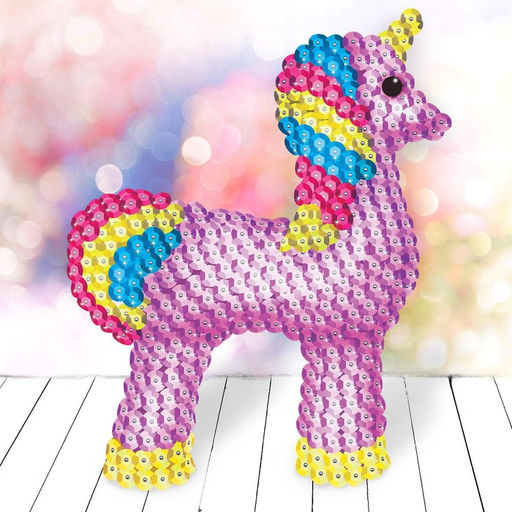 Аппликация пайетками Волшебный единорог + 4 цвета пайеток - Школа талантов фото 6