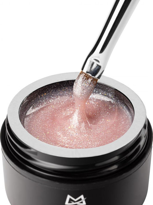 Manita Professional Гель моделирующий для ногтей с хлопьями юки / Builder Gel Moonlight №03, 15 мл