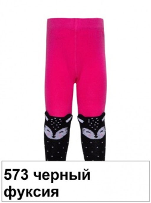Колготки дет. TIP-TOP 17С-60СП, р. 80-86 (24) - 573 черный-фуксия - Conte elegant фото 2