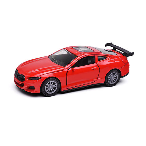Красная инерционная машинка со спойлером die-cast,1:32, открывающиеся двери