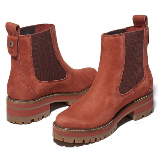 Женские ботинки челси Timberland Courmayeur Valley Chelsea коричневые  фото 5