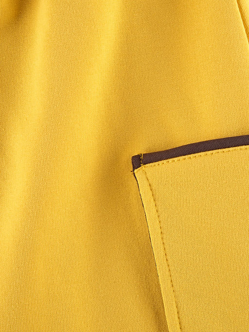 Брюки для девочки с карманами UD 7006 горчичный - Mini maxi фото 3